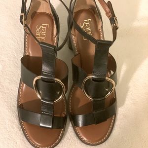 Franco Sarto L-Dandelion all leather strap sandals
